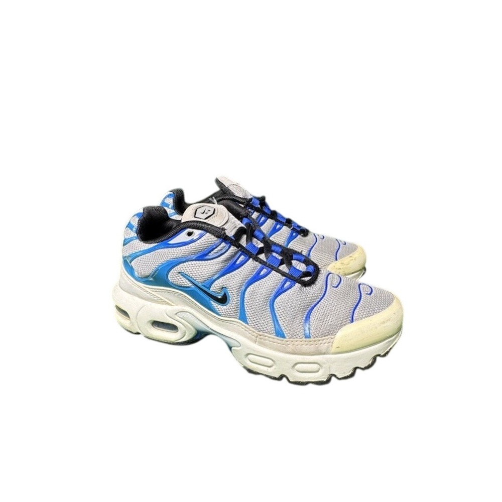 Nike Air Max Plus TN Kids Grey Blue‎ Black Sneakers CD0610-019 Size 1Y